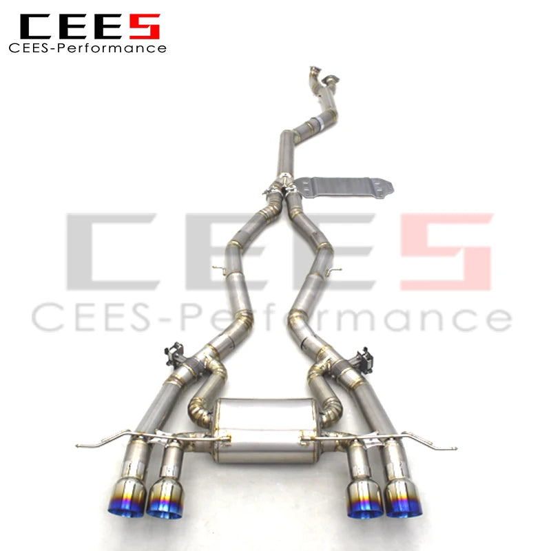 CEES Titanium Valved Sport Exhaust System For BMW M3/M4 G80/G82 3.0T 2020-2025 Valvetronic Catback Exhaust pipe