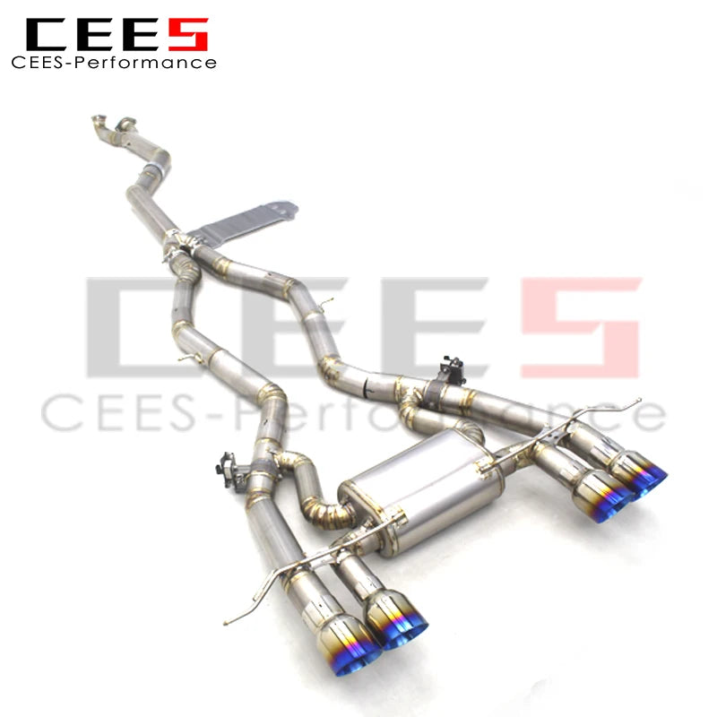 CEES Titanium Valved Sport Exhaust System For BMW M3/M4 G80/G82 3.0T 2020-2025 Valvetronic Catback Exhaust pipe