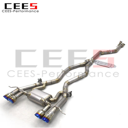 CEES Titanium Valved Sport Exhaust System For BMW M3/M4 G80/G82 3.0T 2020-2025 Valvetronic Catback Exhaust pipe