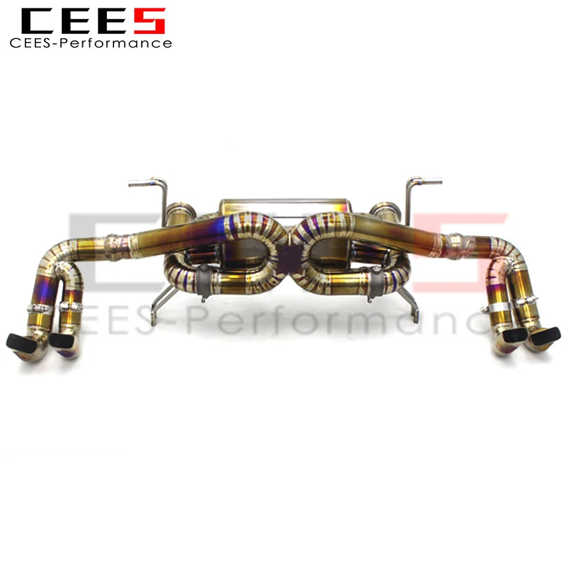 CEES  Titanium Valvetronic Catback Exhaust For Audi R8 V10 5.2 2017-2023 Racing Sport Car Exhaust Pipe Muffler