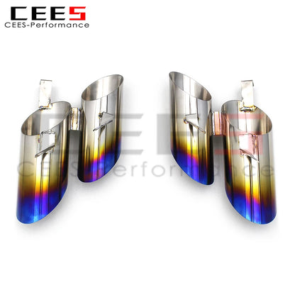 CEES Titanium alloy Exhaust Tips Tail Throat For Lamborghini Huracan LP610 2014-2019 Car Exhaust Pipes