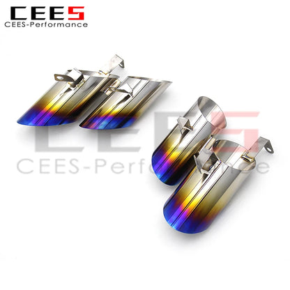 CEES Titanium alloy Exhaust Tips Tail Throat For Lamborghini Huracan LP610 2014-2019 Car Exhaust Pipes