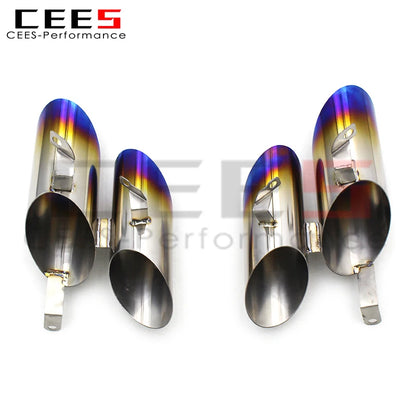 CEES Titanium alloy Exhaust Tips Tail Throat For Lamborghini Huracan LP610 2014-2019 Car Exhaust Pipes