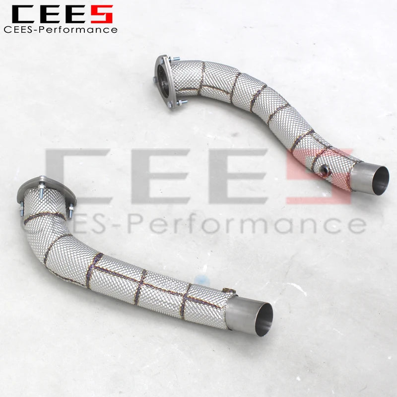 CEES  Tuning Performance Stainless Steel Straight Header Exhaust For Ferrari California 4.3L 2009-2014