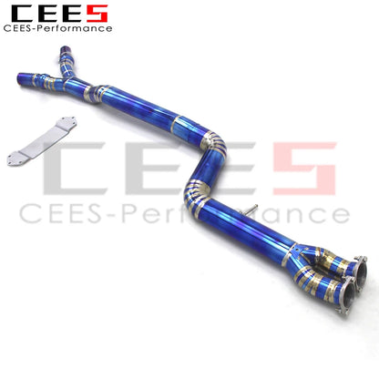 CEES  Tuning Titanium Exhaust  Mid pipe Single Tube For BMW M3/M4 F80/F82 3.0T 2015-2019