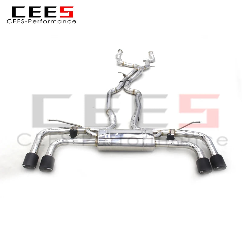 CEES Valved Catback Exhaust For PORSCHE Cayenne 958 4.8 2010-2016 Exhaust Pipe Muffler 304 Stainless Steel Exhaust Systems