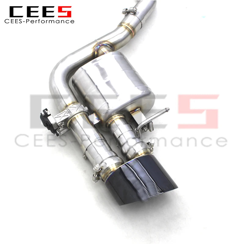 CEES  Valvetronic Exhaust Muffler For Audi RS4/RS5 B9/B9.5 2.9T 2017-2024 Car Exhaust Pipe Catback Exhaust Systems