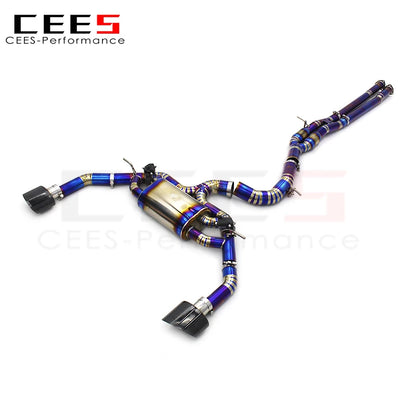 CEES Valvetronic Exhaust system For Audi RS3/TTRS 8V 8Y 2.5T 2017-2023 Sedan Sportback Titanium Catback Valve Exhaust