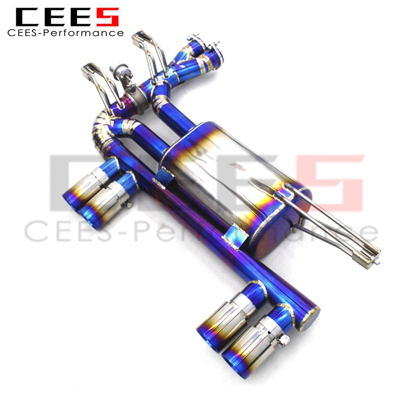 CEES Valvetronic Titanium alloy Axle Exhaust Pipes For BMW M3 E46 2004-2006 with remote control Muffler Pipe