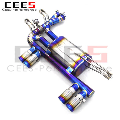 CEES Valvetronic Titanium alloy Axle Exhaust Pipes For BMW M3 E46 2004-2006 with remote control Muffler Pipe