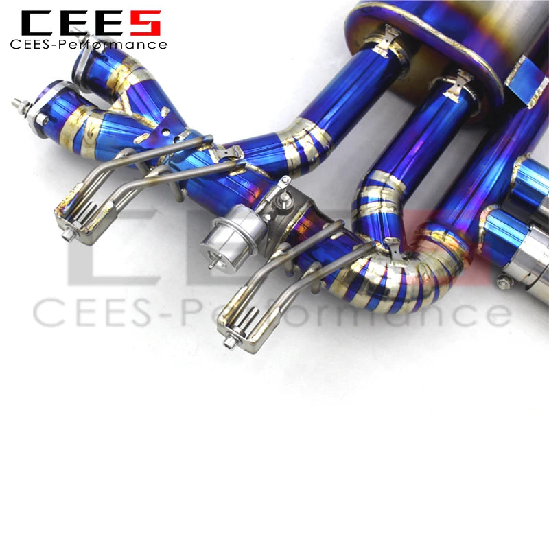 CEES Valvetronic Titanium alloy Axle Exhaust Pipes For BMW M3 E46 2004-2006 with remote control Muffler Pipe