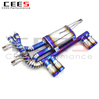 CEES Valvetronic Titanium alloy Axle Exhaust Pipes For BMW M3 E46 2004-2006 with remote control Muffler Pipe