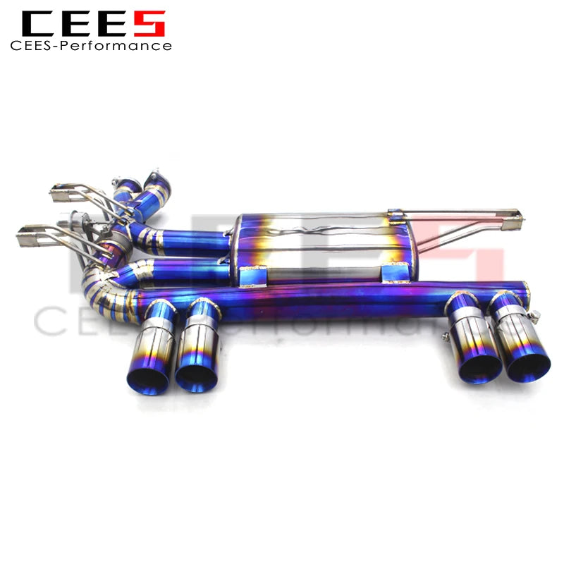 CEES Valvetronic Titanium alloy Axle Exhaust Pipes For BMW M3 E46 2004-2006 with remote control Muffler Pipe