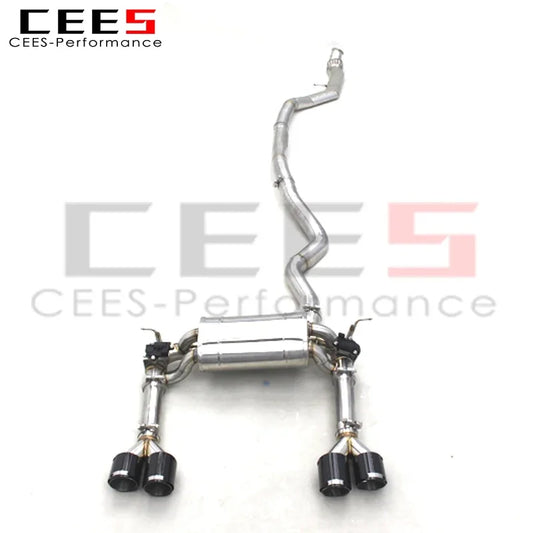 CEES catback Exhaust For BMW F30 335i 435i F32 Sport Valve Exhaust System SS304 Catback pipe muffler