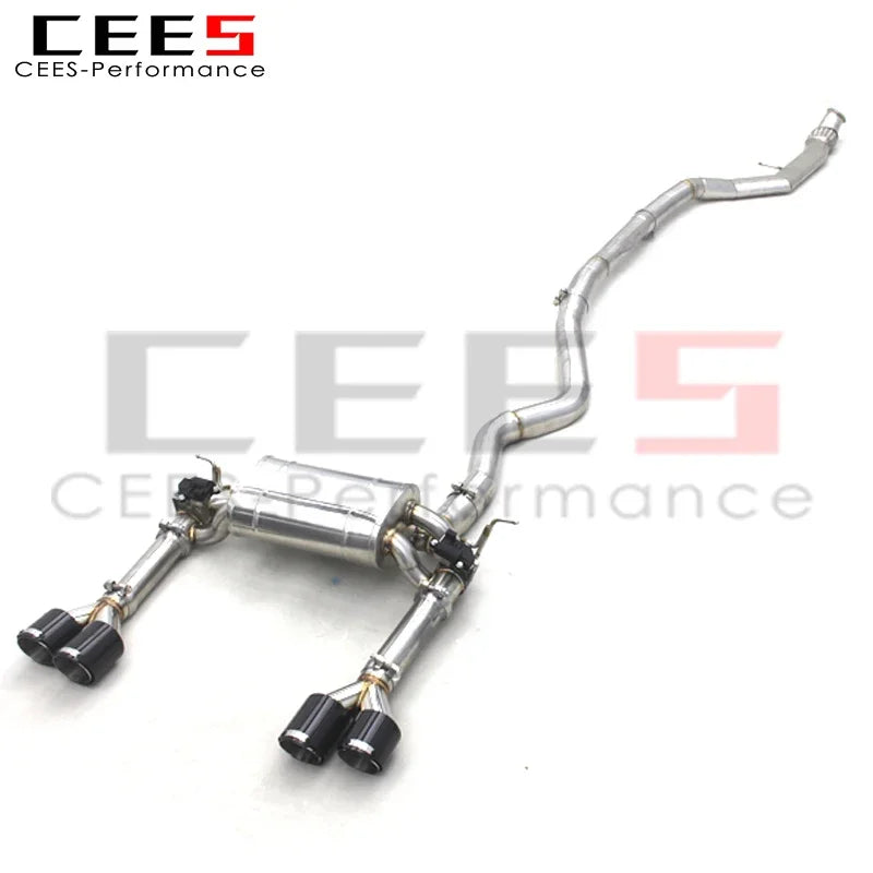 CEES catback Exhaust For BMW F30 335i 435i F32 Sport Valve Exhaust System SS304 Catback pipe muffler