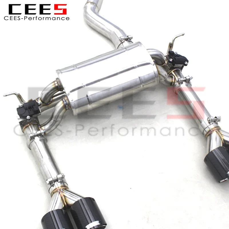 CEES catback Exhaust For BMW F30 335i 435i F32 Sport Valve Exhaust System SS304 Catback pipe muffler