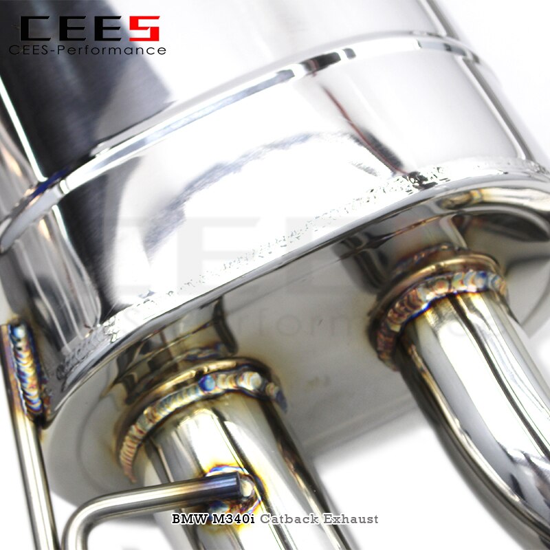 CEES for BMW M340/M340i M440 G22 G23 440i 3.0T 2019-2022 Tuning SS304 Performance Catback Valved Muffler Exhaust Pipe System