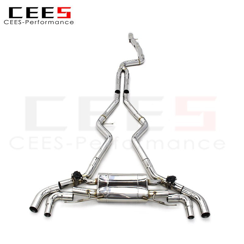 CEES for BMW M340/M340i M440 G22 G23 440i 3.0T 2019-2022 Tuning SS304 Performance Catback Valved Muffler Exhaust Pipe System