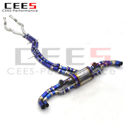 CEES  performance Catback Exhaust For Audi RS Q8/RSQ8/Q8 2019-2023 Titanium Exhaust Pipe Muffler Car Exhaust System