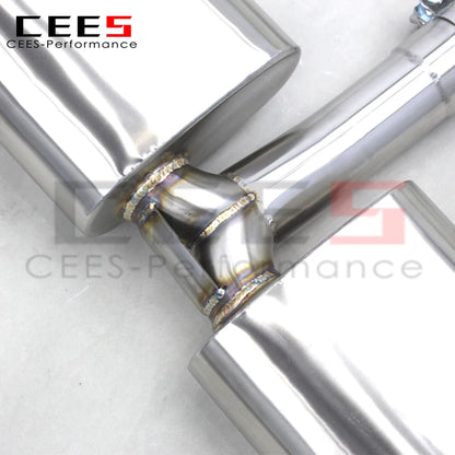 CEES quality Valved Sport Catback Exhaust System For VW GOLF 7/7.5 MK7/MK7.5 GTI 2.0T 2014-2020 Exhaust Pipe Stainless Steel