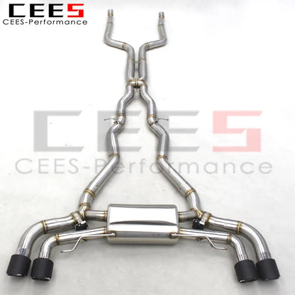 CEES ss304 Catback Exhaust  For BMW M550/M550i G30/N63 4.4TT 2017-2022 with valve car exhaust muffler