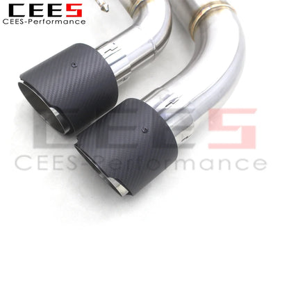 CEES ss304 Catback Exhaust  For BMW M550/M550i G30/N63 4.4TT 2017-2022 with valve car exhaust muffler