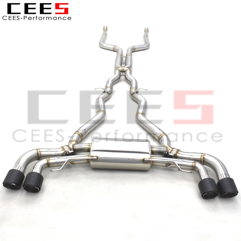 CEES ss304 Catback Exhaust  For BMW M550/M550i G30/N63 4.4TT 2017-2022 with valve car exhaust muffler