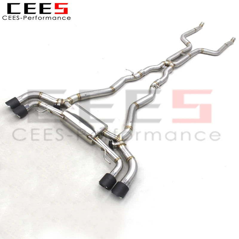 CEES ss304 Catback Exhaust  For BMW M550/M550i G30/N63 4.4TT 2017-2022 with valve car exhaust muffler