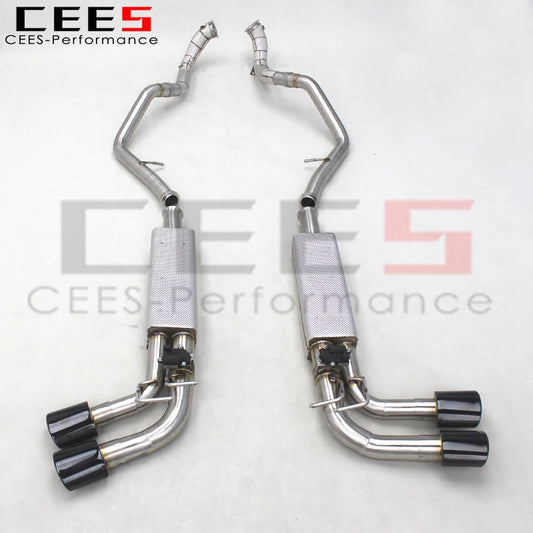 CEES ss304 Full exhaust Catback Exhaust Downpipe For Mercedes-Benz G500/G550 W464 4.0T 2018-2020 car exhaust muffler