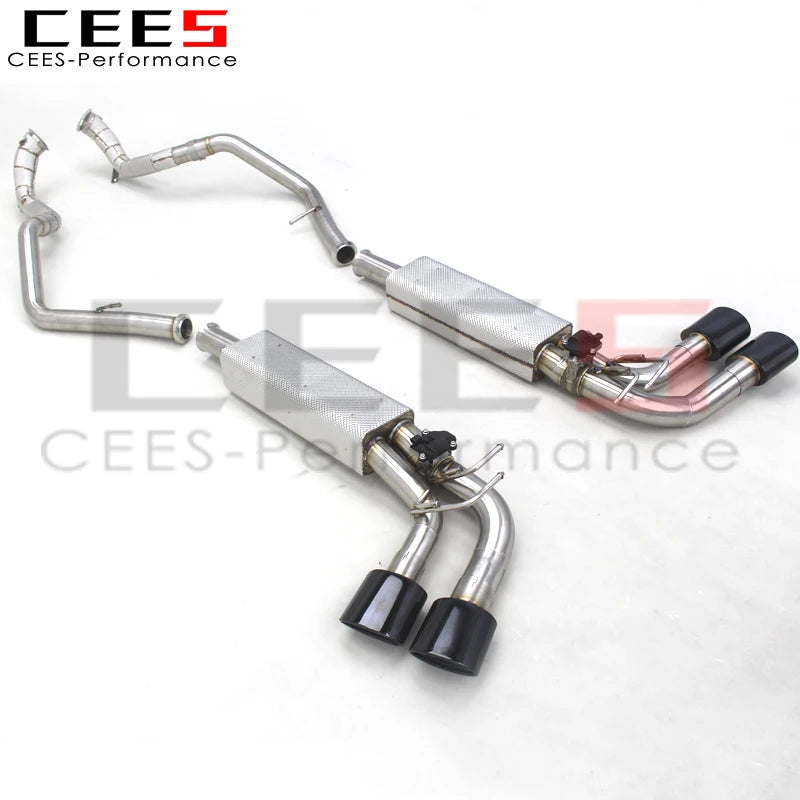 CEES ss304 Full exhaust Catback Exhaust Downpipe For Mercedes-Benz G500/G550 W464 4.0T 2018-2020 car exhaust muffler