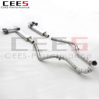 CEES ss304 Full exhaust Catback Exhaust Downpipe For Mercedes-Benz G500/G550 W464 4.0T 2018-2020 car exhaust muffler