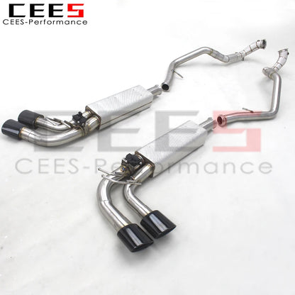 CEES ss304 Full exhaust Catback Exhaust Downpipe For Mercedes-Benz G500/G550 W464 4.0T 2018-2020 car exhaust muffler