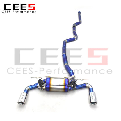 CEES titanium Performance Catback Exhaust systems For BMW M140/M140i F20 B58 3.0T 2017-2019 exhaust pipes