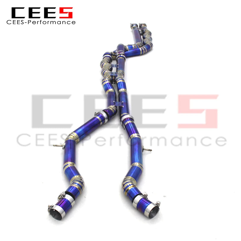 CEES titanium exhaust Equal length Mid/Middle pipe For BMW M3/M4 F80/F82 3.0T 2015-2019 Performance exhaust pipes