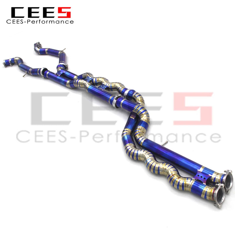 CEES titanium exhaust Equal length Mid/Middle pipe For BMW M3/M4 F80/F82 3.0T 2015-2019 Performance exhaust pipes