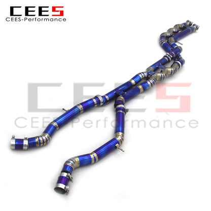 CEES titanium exhaust Equal length Mid/Middle pipe For BMW M3/M4 F80/F82 3.0T 2015-2019 Performance exhaust pipes