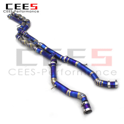 CEES titanium exhaust Equal length Mid/Middle pipe For BMW M3/M4 F80/F82 3.0T 2015-2019 Performance exhaust pipes