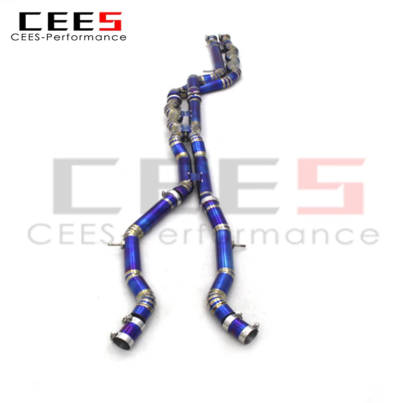 CEES titanium exhaust Equal length Mid/Middle pipe For BMW M3/M4 F80/F82 3.0T 2015-2019 Performance exhaust pipes