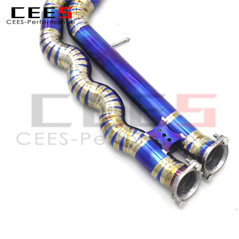 CEES titanium exhaust Equal length Mid/Middle pipe For BMW M3/M4 F80/F82 3.0T 2015-2019 Performance exhaust pipes