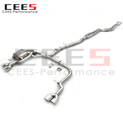 Catback Exhaust For BMW 530/530i E60 2004-2010 Car Exhaust System Exhaust Pipe Muffler Stainless Steel Escape