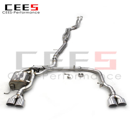 Catback Exhaust For BMW 530/530i E60 2004-2010 Car Exhaust System Exhaust Pipe Muffler Stainless Steel Escape