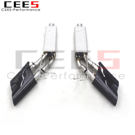 Catback Exhaust For Mercedes-Benz G500/G550 W463A/W464 Stainless Steel Escape Exhaust Pipe Muffler With Led Exhaust Tips