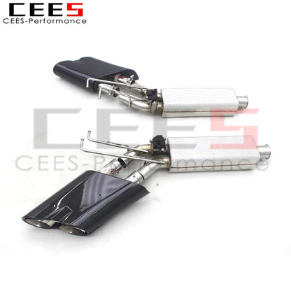 Catback Exhaust For Mercedes-Benz G500/G550 W463A/W464 Stainless Steel Escape Exhaust Pipe Muffler With Led Exhaust Tips