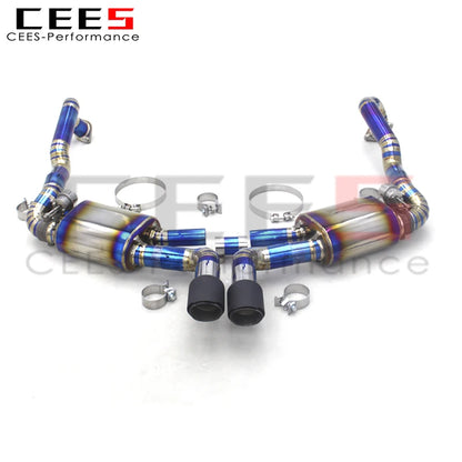 Catback Exhaust For PORSCHE CAYMAN 981 2.7/3.4 2013-2015 Exhaust Pipe Muffler Titanium Automobile Exhaust System