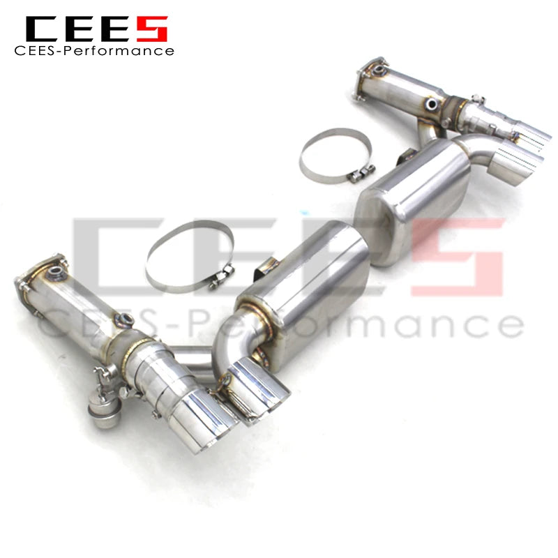 Catback Exhaust Pipes For PORSCHE 911 997/997.1 TURBO 3.6 2004-2012 Car Exhaust System Stainless Steel Escape Muffler