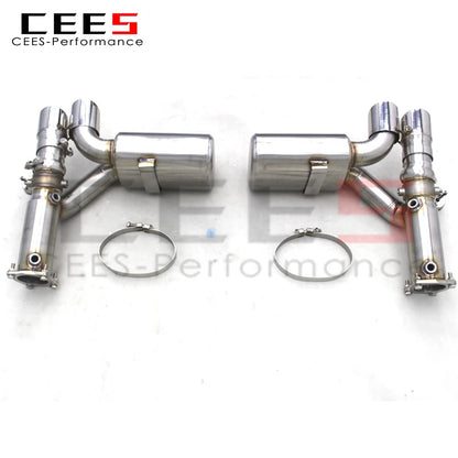 Catback Exhaust Pipes For PORSCHE 911 997/997.1 TURBO 3.6 2004-2012 Car Exhaust System Stainless Steel Escape Muffler