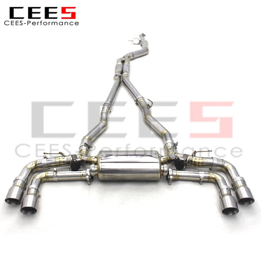 Catback Exhaust System For BMW 540/540i G30/G38 2.0T/3.0T B48 2017-2023 Titanium Escape Exhaust Pipe Muffler