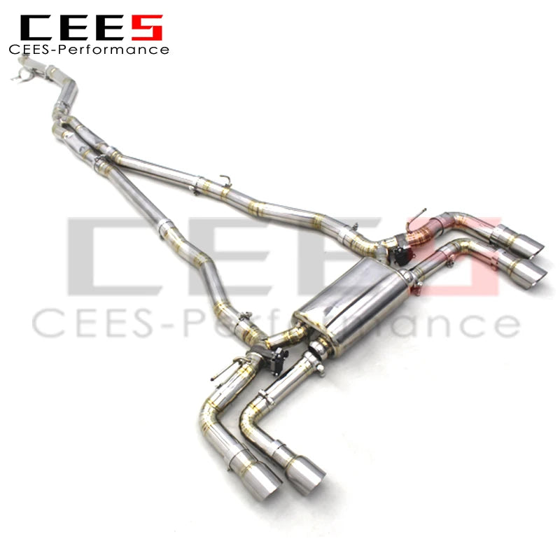 Catback Exhaust System For BMW 540/540i G30/G38 2.0T/3.0T B48 2017-2023 Titanium Escape Exhaust Pipe Muffler