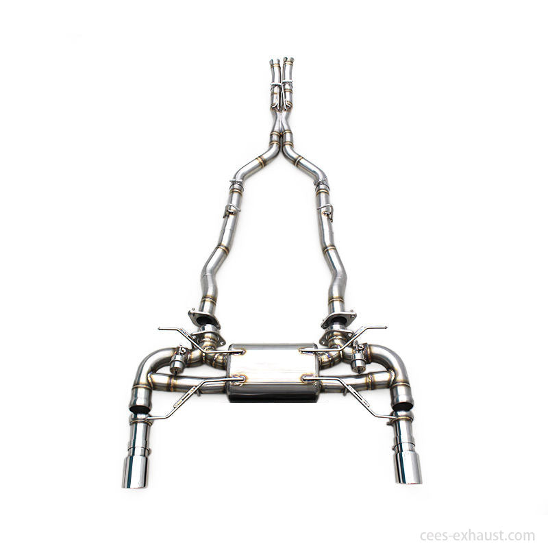 CEES Titanium Exhaust Muffler for Aston Martin DB9 V12 6.0L 2004-2017 Exhaust Pipes With Remote Control