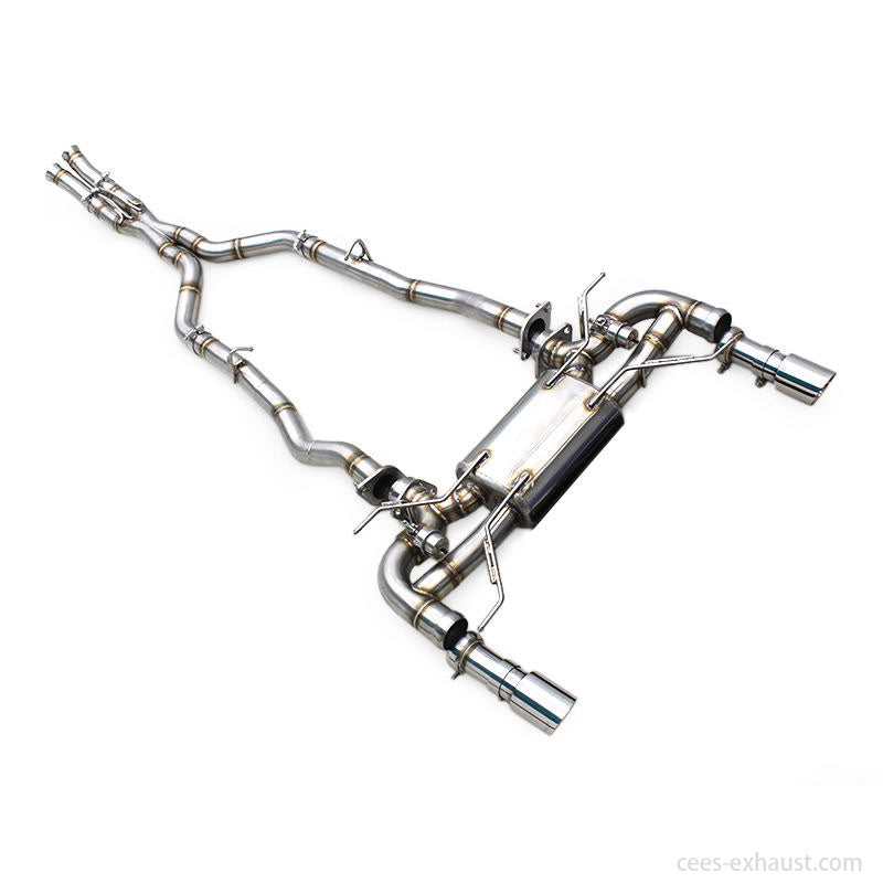 CEES Titanium Exhaust Muffler for Aston Martin DB9 V12 6.0L 2004-2017 Exhaust Pipes With Remote Control